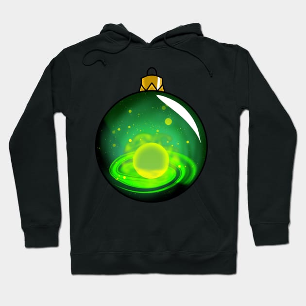 Galaxy Christmas Ornament Hoodie by MidnightRose77